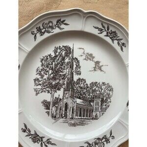 Collectible 1950's Wedgwood Plate - First Presbyterian Church, Charlotte, NC